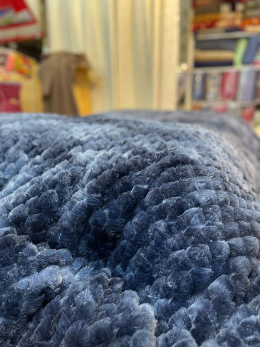 JIN Double Bed King Size Blanket - Blue