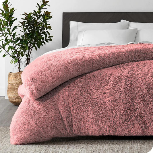 Shaggy Quilt - Pink