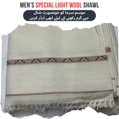 Special Off White Light Weight Wool Shawl