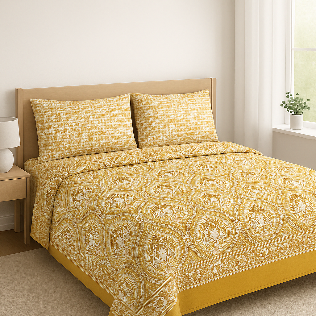 100% Pure Cotton All Season Bed Sheets – D3 - Bedding Tribe