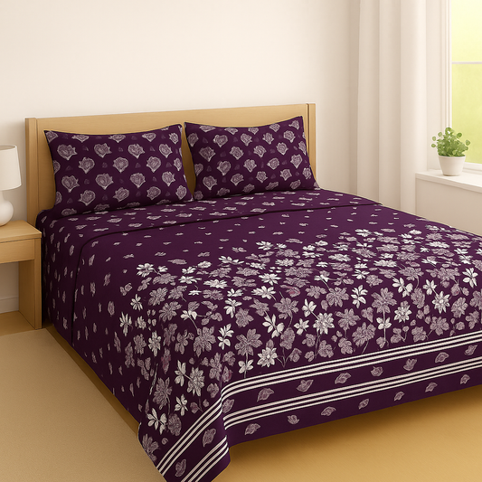 100% Pure Cotton All Season Bed Sheets – D8