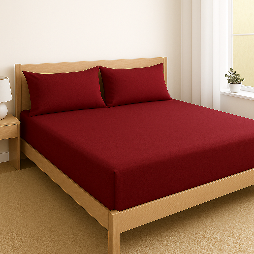 Pearl Leather Imposed Fitted Sheet - Bedding Tribe