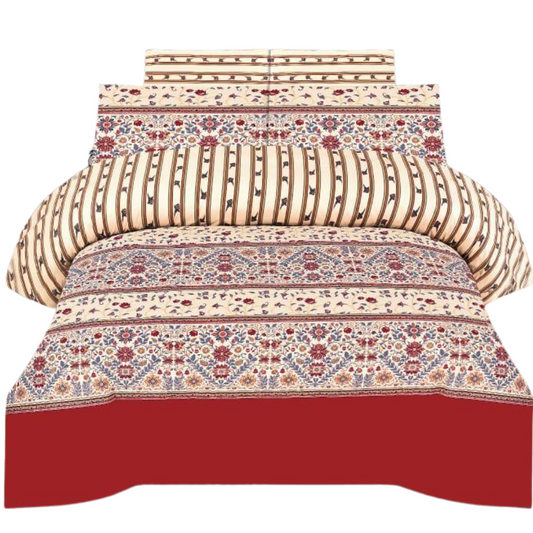 100% Pure Cotton All Season Bed Sheets - D10