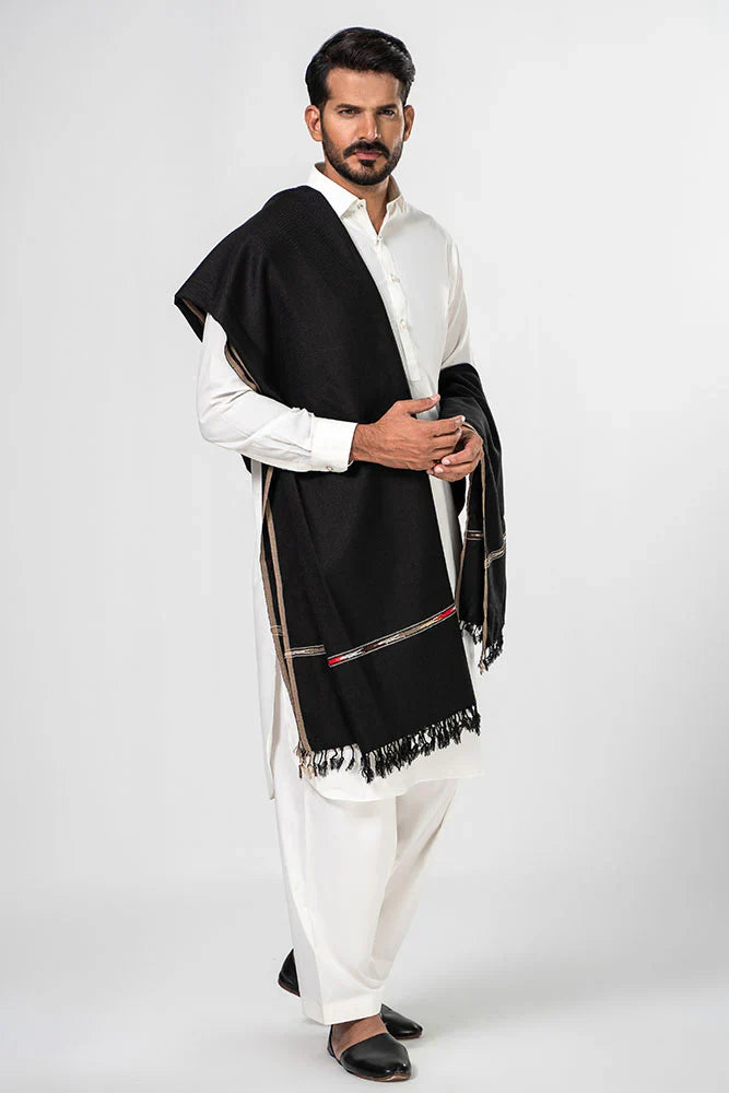 Swati Semi-Wool Shawl - lightweight - Bedding Tribe