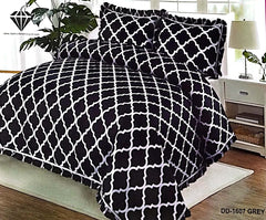 Bed Spread 3 Pcs Set Grey