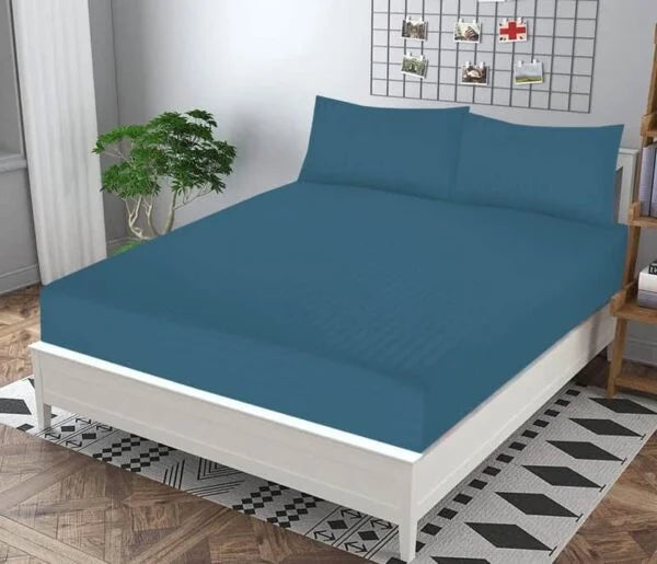 Pearl Leather Imposed Fitted Sheet - Bedding Tribe