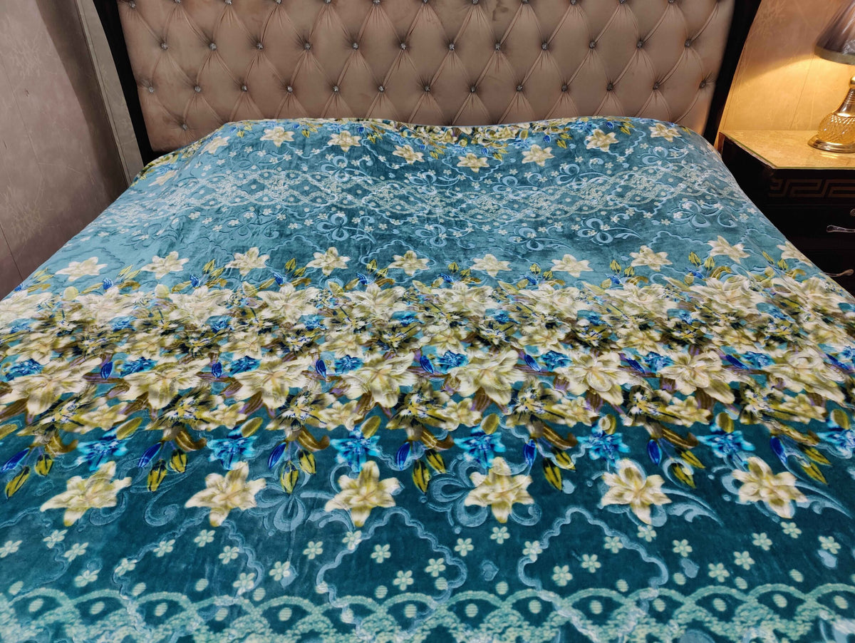 Super Soft Fleece AC Blanket Sea-Green