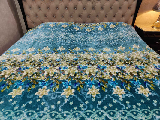Super Soft Fleece AC Blanket Sea-Green