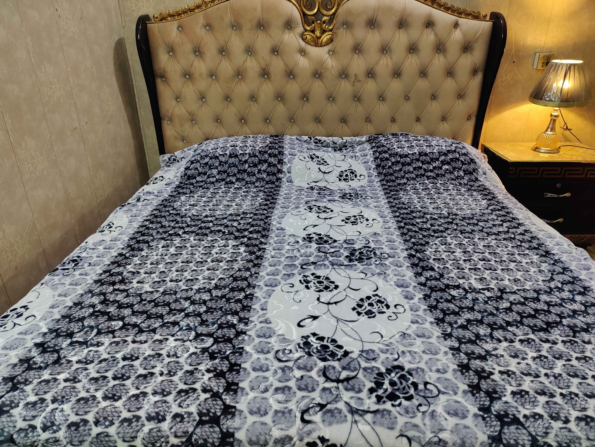 Super Soft Fleece AC Blanket - Gray - Bedding Tribe