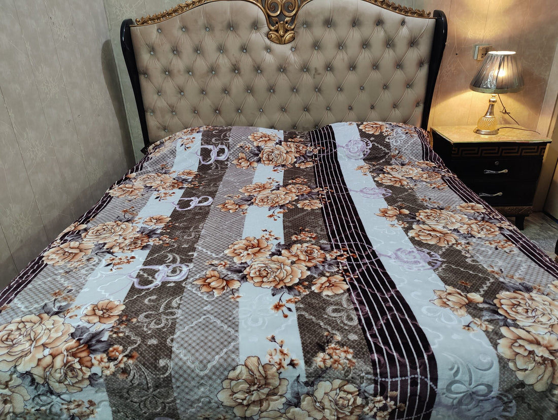 Super Soft Fleece AC Blanket - Brown - Bedding Tribe