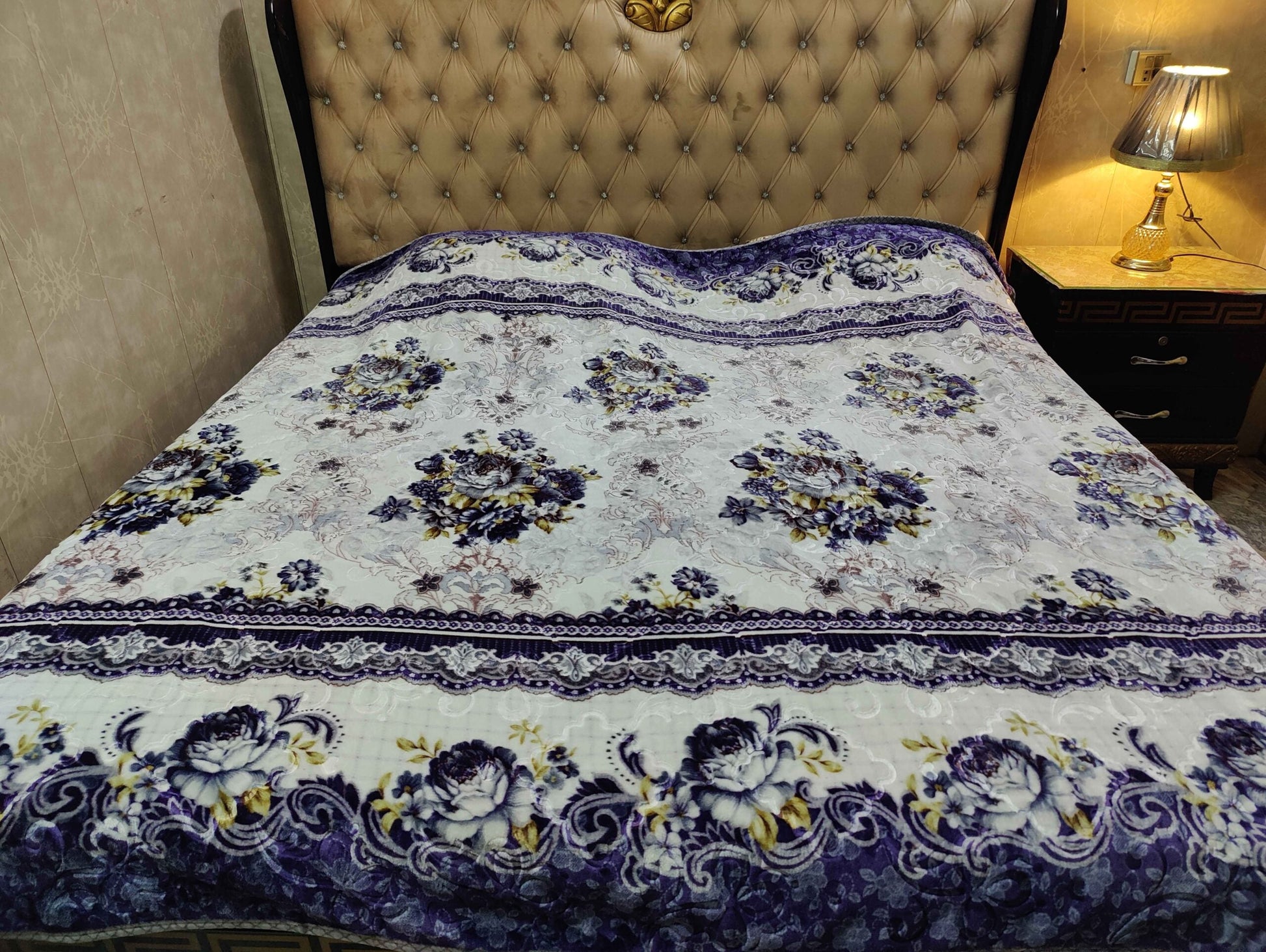 Super Soft Fleece AC Blanket - Purple - Bedding Tribe