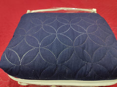 Ultrasonic Waterproof Fitted Mattress Protector – Double Bed (Blue)