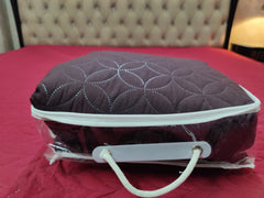 Ultrasonic Waterproof Fitted Mattress Protector – Double Bed (Dark Brown)