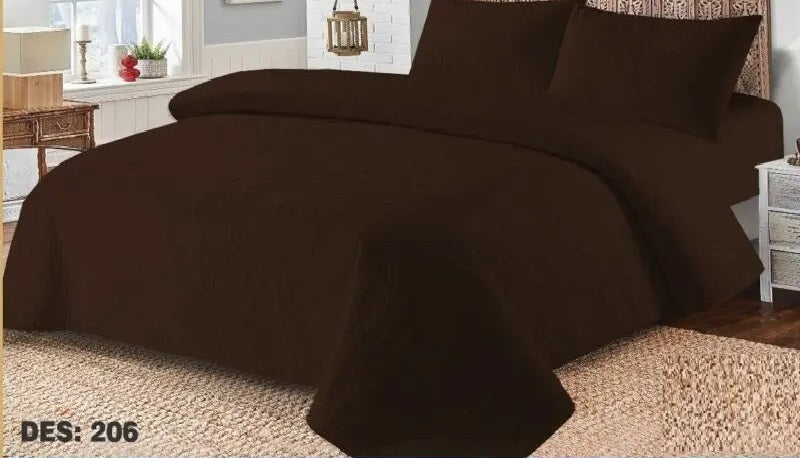 Plain Cotton - Royal Dark Brown - Bedding Tribe