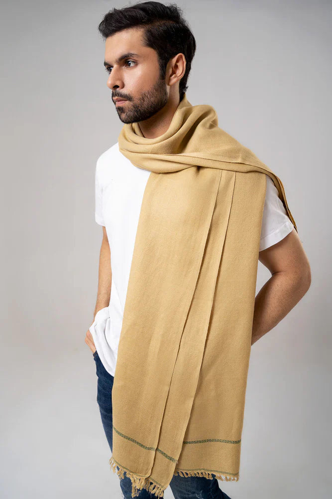 Men Shawl Stallers - 100% Pure Woolen Shawl - Bedding Tribe