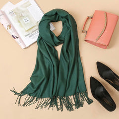 Women Warm Winter Cashmere Pashmina Wool Stroller