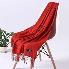 Women Warm Winter Cashmere Pashmina Wool Stroller