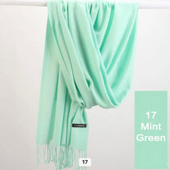 Women Warm Winter Cashmere Pashmina Wool Stroller