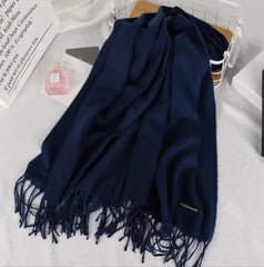 Women Warm Winter Cashmere Pashmina Wool Stroller