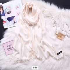 Women Warm Winter Cashmere Pashmina Wool Stroller