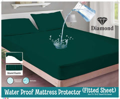 Plain Mattress Protector - Green
