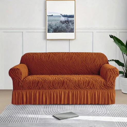 Zebra Sofa Cover Copper - Brown