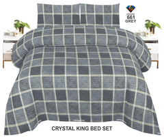 Crystal-King-Bed-Bheet Grey-661