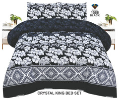 Crystal-King-Bed-Sheet Black-1586