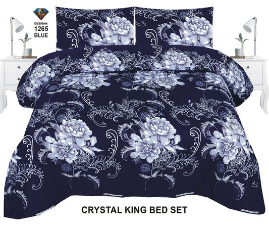 Crystal-King-Bed-Sheet Blue-1265