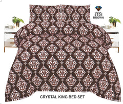 Crystal-King-Bed-Sheet Brown-1701