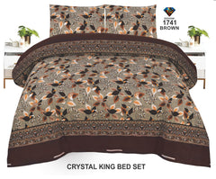 Crystal-King-Bed-Sheet Brown-1741