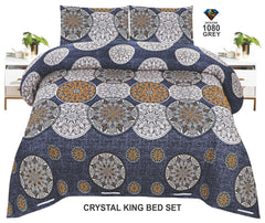 Crystal-King-Bed-Sheet Grey-1080