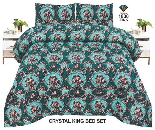 Crystal-King-Bed-Sheet Zink-1830