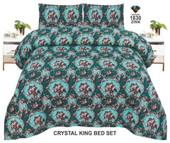 Crystal-King-Bed-Sheet Zink-1830
