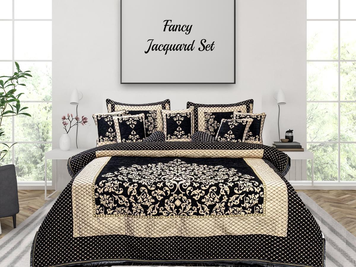 Fancy Jacquard Set Black