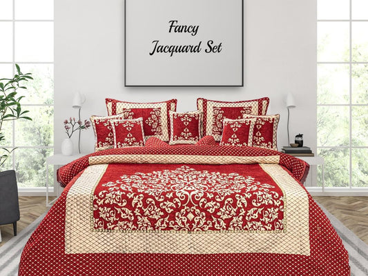 Fancy Jacquard Set Red