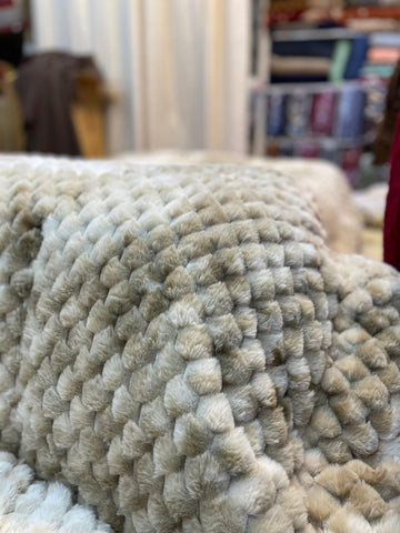 JIN Double Bed King Size Blanket - Beige - Bedding Tribe