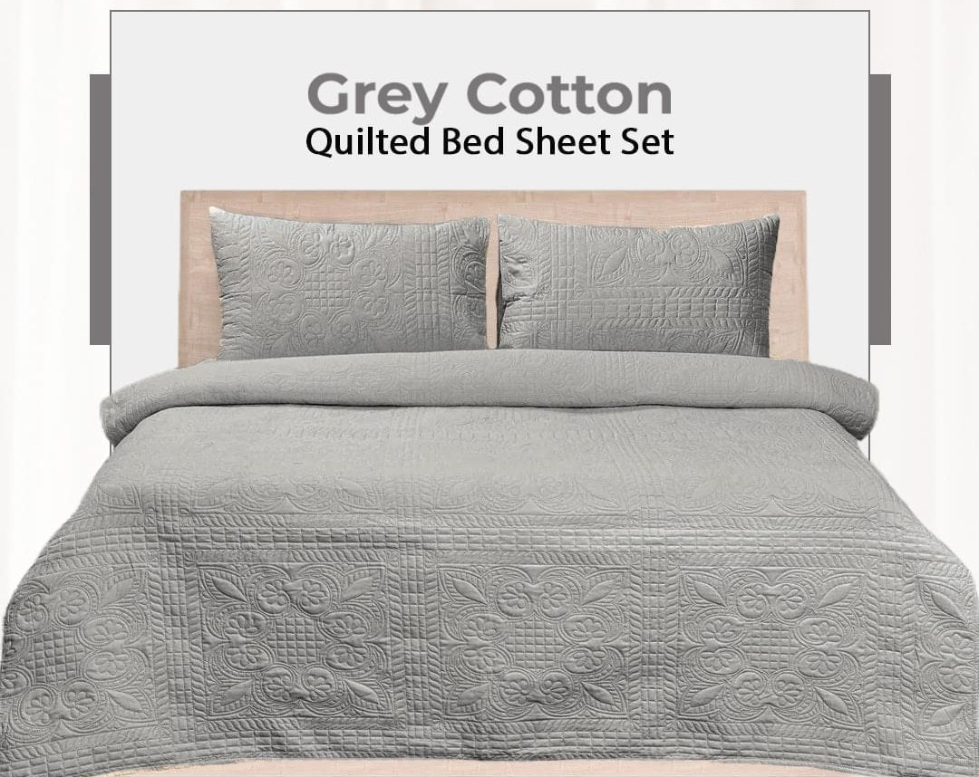 Plain Cotton - Grey - Bedding Tribe