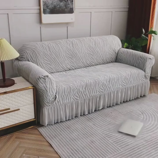 Premium Zebra Print Sofa Cover