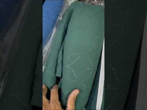 Quilted Cotton Sofa - Zinc