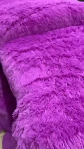 Shaggy Quilt - Pink