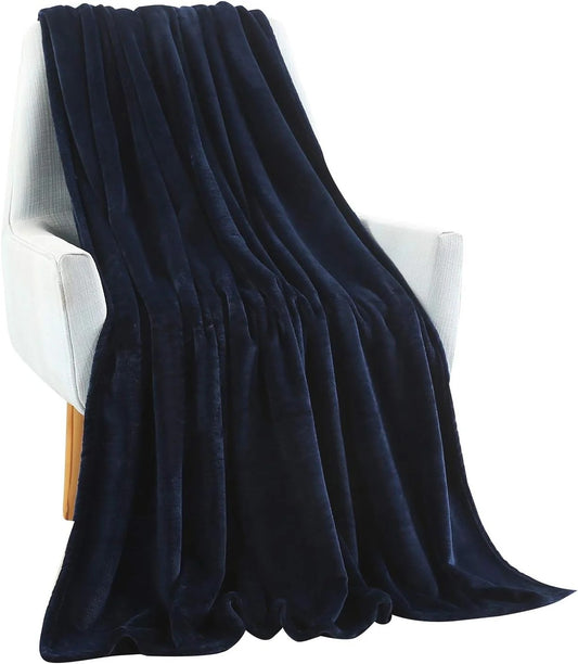 Super Soft Fleece AC Blanket - Navy