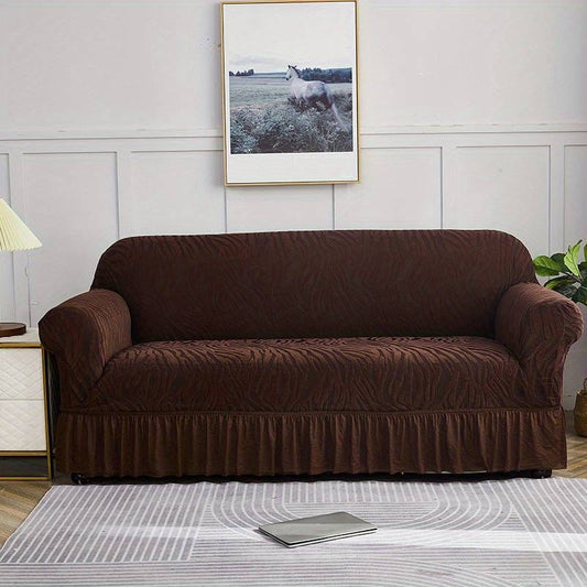 Zebra Sofa Cover - Brown