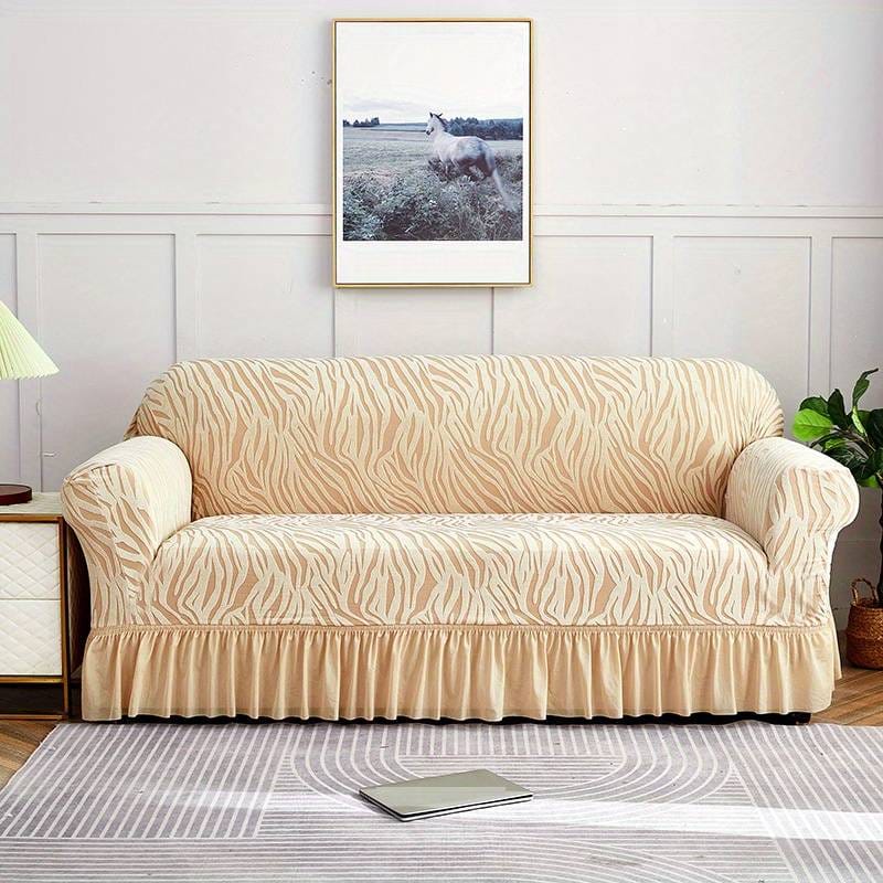 Premium Zebra Print Sofa Cover - Bedding Tribe