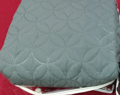 Ultrasonic Waterproof Fitted Mattress Protector – Double Bed (Zinc)